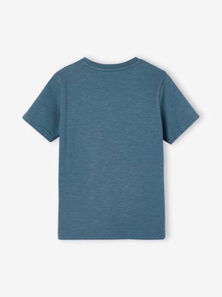 Short Sleeve T-Shirt, for Boys Blue+navy blue+tangerine+turquoise+white 