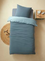 Bedding & Decor-Child's Bedding-Two-Tone Duvet Cover + Pillowcase Set in Cotton Gauze for Children