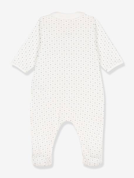 Sleepsuit in Organic Cotton, by Petit Bateau white 
