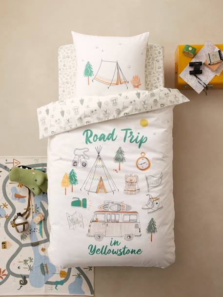Duvet Cover + Pillowcase Set for Children, YELLOWSTONE beige 