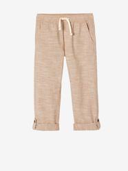 Boys-Trousers, Convert into Cropped Trousers, in Lightweight Fabric, for Boys