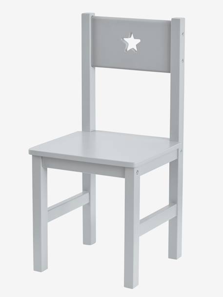 Children's Chair, Seat H. 30 cm, Sirius Theme Grey+White 