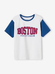 Boston Sports T-Shirt with Contrasting Sleeves, for Boys