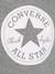 Hooded Sweatshirt, Chuck Patch Cropped Hoodie by CONVERSE grey 