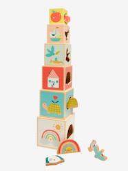 -Cube Tower with Shape Sorter in FSC® Wood
