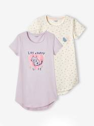 Girls-Pack of 2 Nighties with Hearts