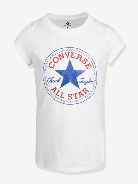 Timeless Chuck Patch Tee by CONVERSE rose+white 