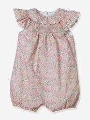 Baby-Dungarees & All-in-ones-Jumpsuit in Liberty Fabric for Baby by CYRILLUS