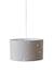 Hanging Lampshade with Perforated Motifs grey 