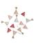 Garland with Knitted Streamers BEIGE LIGHT SOLID+rosy 
