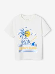 Boys-Tops-T-Shirt with Landscape & Details in Puff Ink, for Boys
