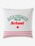 Duvet Cover + Pillowcase Set for Children, Academic WHITE MEDIUM SOLID WITH DESIGN 