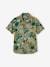 Short Sleeve Shirt with Exotic Motifs, for Boys printed white 