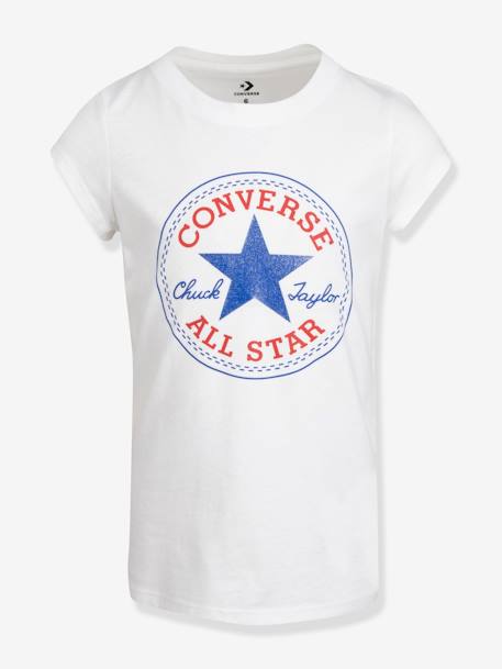 Timeless Chuck Patch Tee by CONVERSE rose+white 
