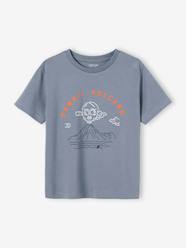 Boys-Tops-T-Shirt with Landscape & Details in Puff Ink, for Boys
