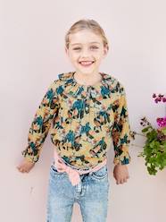 Blouse with Floral Print, for Girls