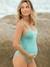 Swimsuit for Maternity, Ocean Beach by CACHE COEUR green+white 