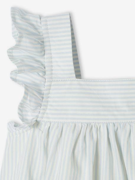 Occasion Wear Dress with Bodysuit for Babies sky blue 
