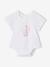 Short Sleeve Bodysuit Top for Babies white 