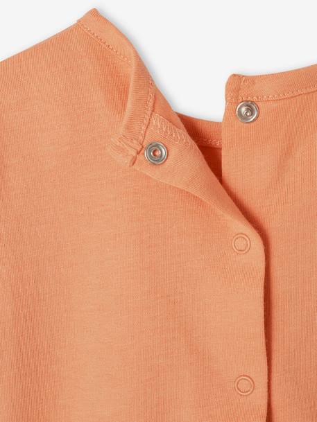 Short Sleeve Crocodile T-Shirt for Babies orange 