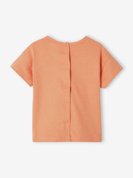 Short Sleeve Crocodile T-Shirt for Babies orange 