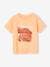 T-Shirt with Photoprint Motif & Puff Ink Inscription for Boys rosy apricot 