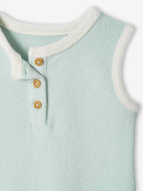 Playsuit in Terry Cloth for Babies mint green 