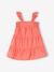 Smocked Dress with 3 Ruffles for Babies rose 