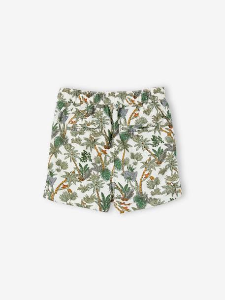 Jungle Shorts in Cotton & Linen, for Babies ecru 