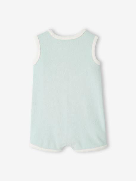 Playsuit in Terry Cloth for Babies mint green 