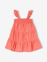 Smocked Dress with 3 Ruffles for Babies