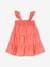 Smocked Dress with 3 Ruffles for Babies rose 