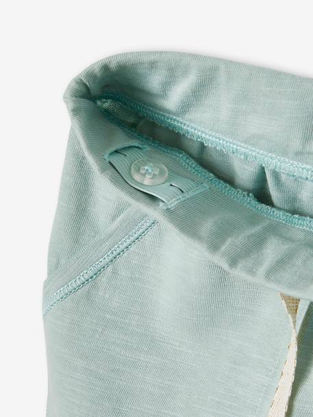 Pack of 2 Shorts in Jersey Knit for Girls aqua green 