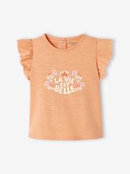 Baby-T-shirts & Roll Neck T-Shirts-T-Shirts-T-Shirt with Ruffled Sleeves for Babies