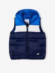 Boys-Coats & Jackets-Padded Jackets-Hooded Colourblock Bodywarmer for Boys