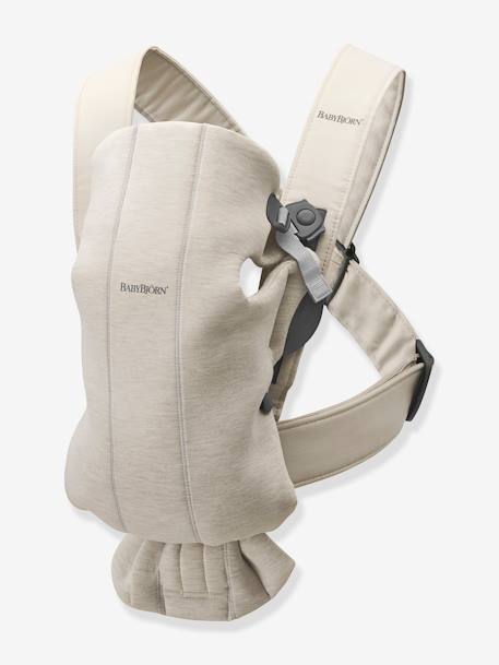 Mini Baby Carrier in 3D Jersey knit, by BABYBJORN beige+Grey+Light Grey 