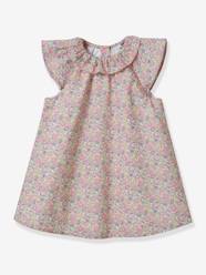 Baby-Dresses & Skirts-Dress in Liberty® Fabric for Babies, by CYRILLUS