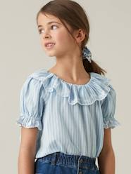 Girls-Blouses, Shirts & Tunics-Embroidered Blouse for Girls, by CYRILLUS
