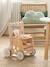 Walker with Seat for Doll, in FSC®100% Wood green+pink 