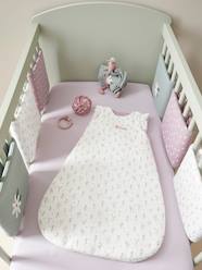 -Shock Absorbing Cot/Playpen Bumpers in Cotton Gauze, Sweet Provence