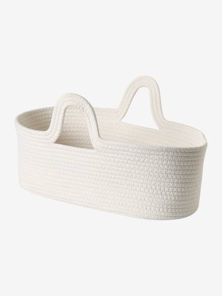 Carrycot in Crochet for Dolls white 