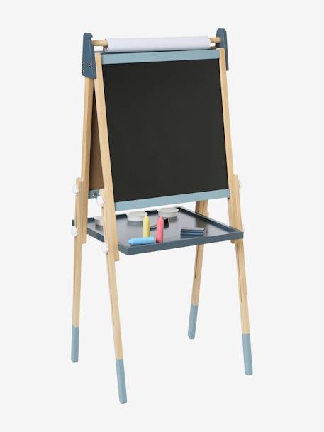 3-in-1 Foldable Board, Adjustable Height  - Wood FSC®100% Certified navy blue+PINK MEDIUM SOLID+Wood/Multi 