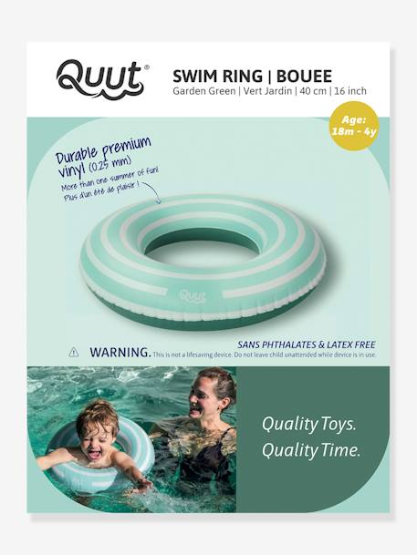 40 cm Swim Ring by QUUT green+rose 