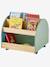 Small Storage Case on Casters, Rainbow sage green 