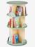 Rotating Bookshelf, Rainbow sage green 