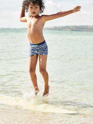 Swim Boxers with Tropical Print for Boys