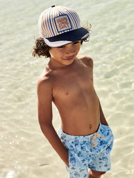 Striped Cap for Boys ink blue 