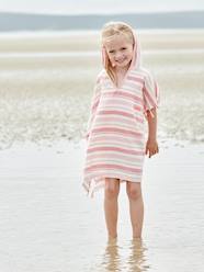 Bedding & Decor-Bathing-Fouta Striped Poncho for Children