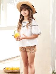 Girls-Shorts-Printed, Quilted Shorts for Girls