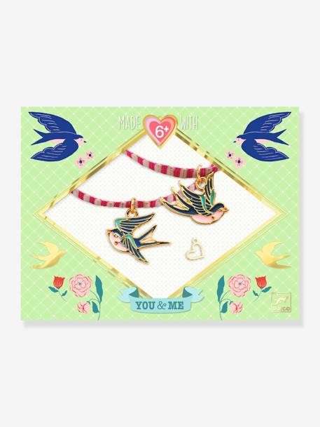 You & Me Bracelet, Birds Ribbon by DJECO green 